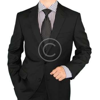 Slim Fit 2pc Black Mini Checkered Suit