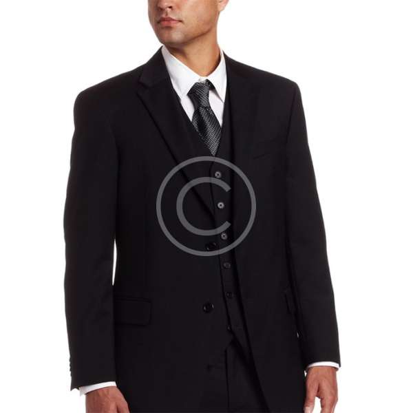 Modern Fit 2pc Ultra Black Suit