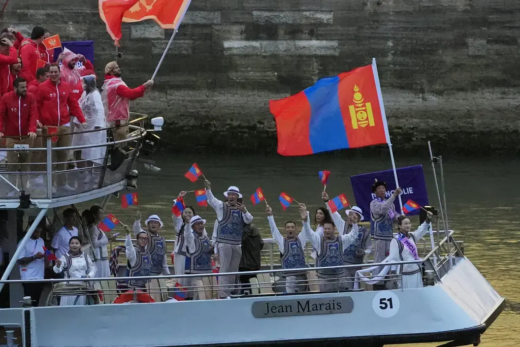 Mongolia’s uniforms were made by Michel and Amazonka Choigaalaa