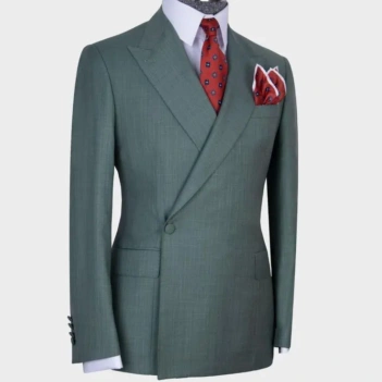 Green Double Breasted Suit - Pater Heritage