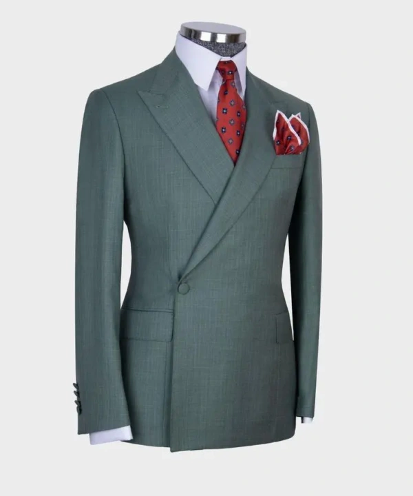 Green Double Breasted Suit - Pater Heritage