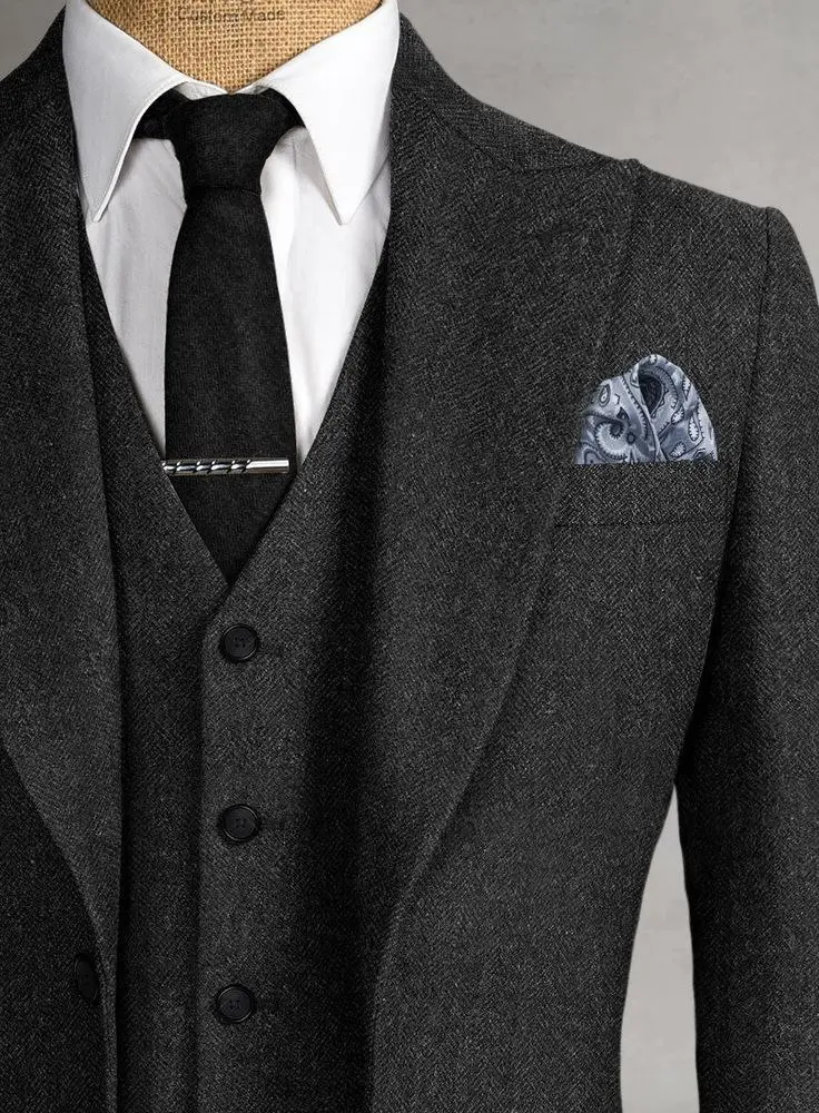 Charcoal Grey Suit and White Shirt - Pater Heritage