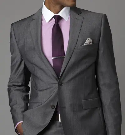 Charcoal Grey Suit and Pink Shirt - Pater Heritage