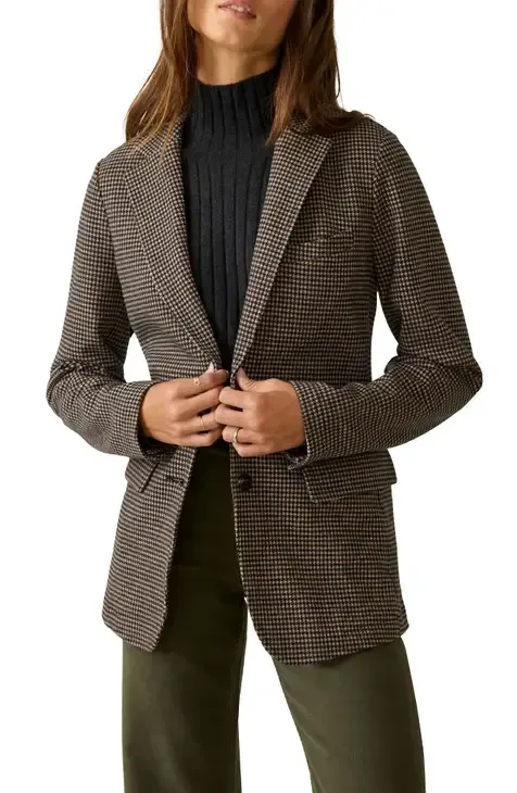 The modern tweed blazer should be boyish