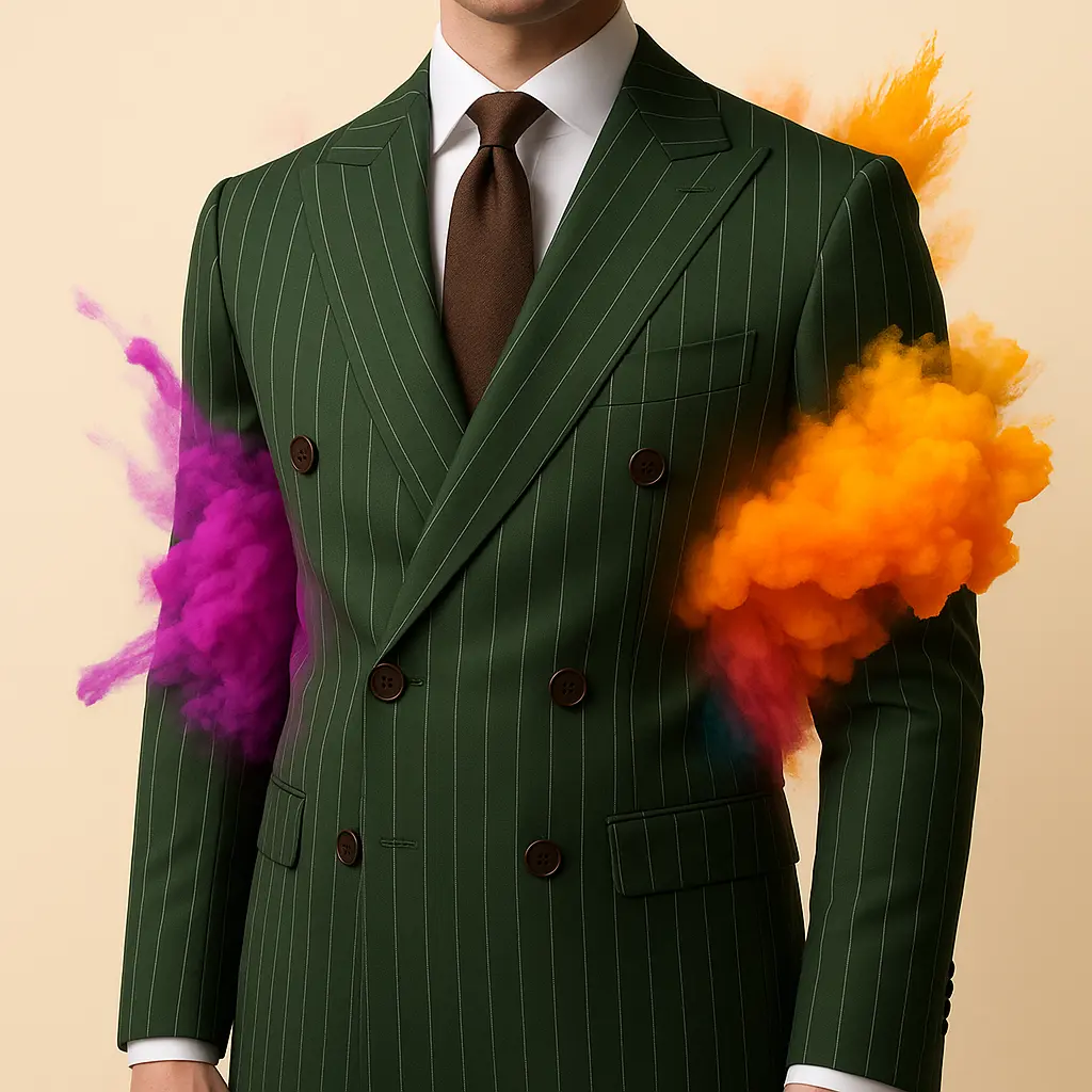 Pater Heritage Green Stripped Suit