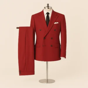 Red Double Breasted Suit Pater Heritage