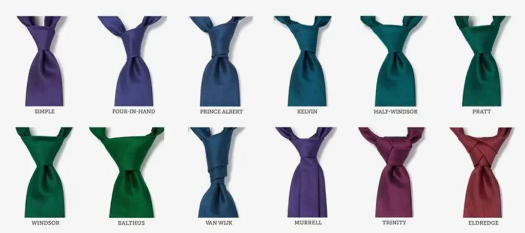 Different tie knots for men
