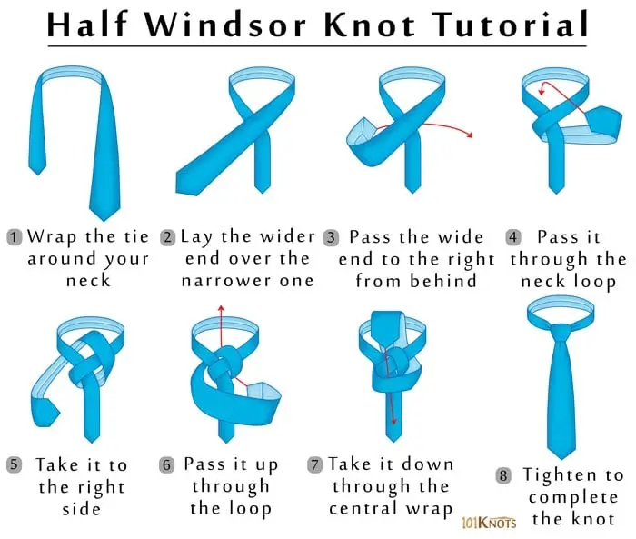 How to Tie the Half Windsor Knot