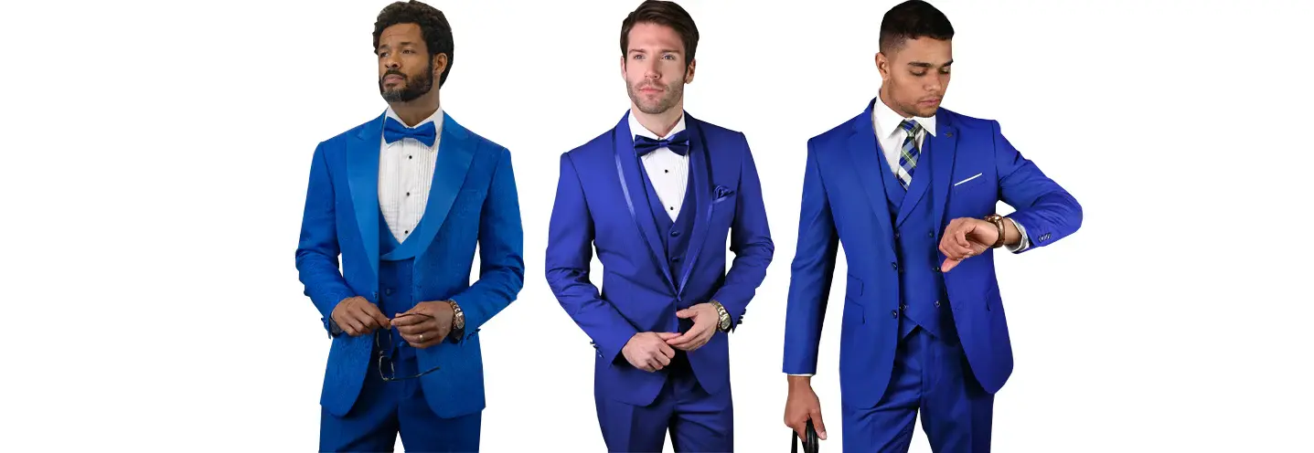Blue suits for men