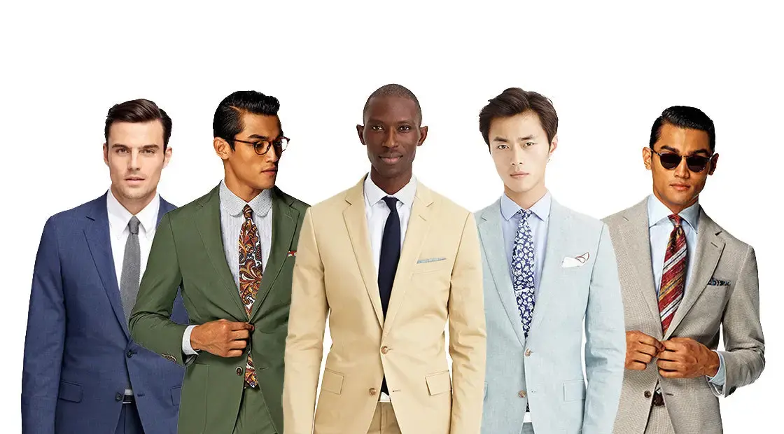 skin tones, choosing the right suit color